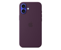 Etui do telefonów APPLE Silikonowe etui MagSafe do iPhone 16 Plus dojrzała śliwka